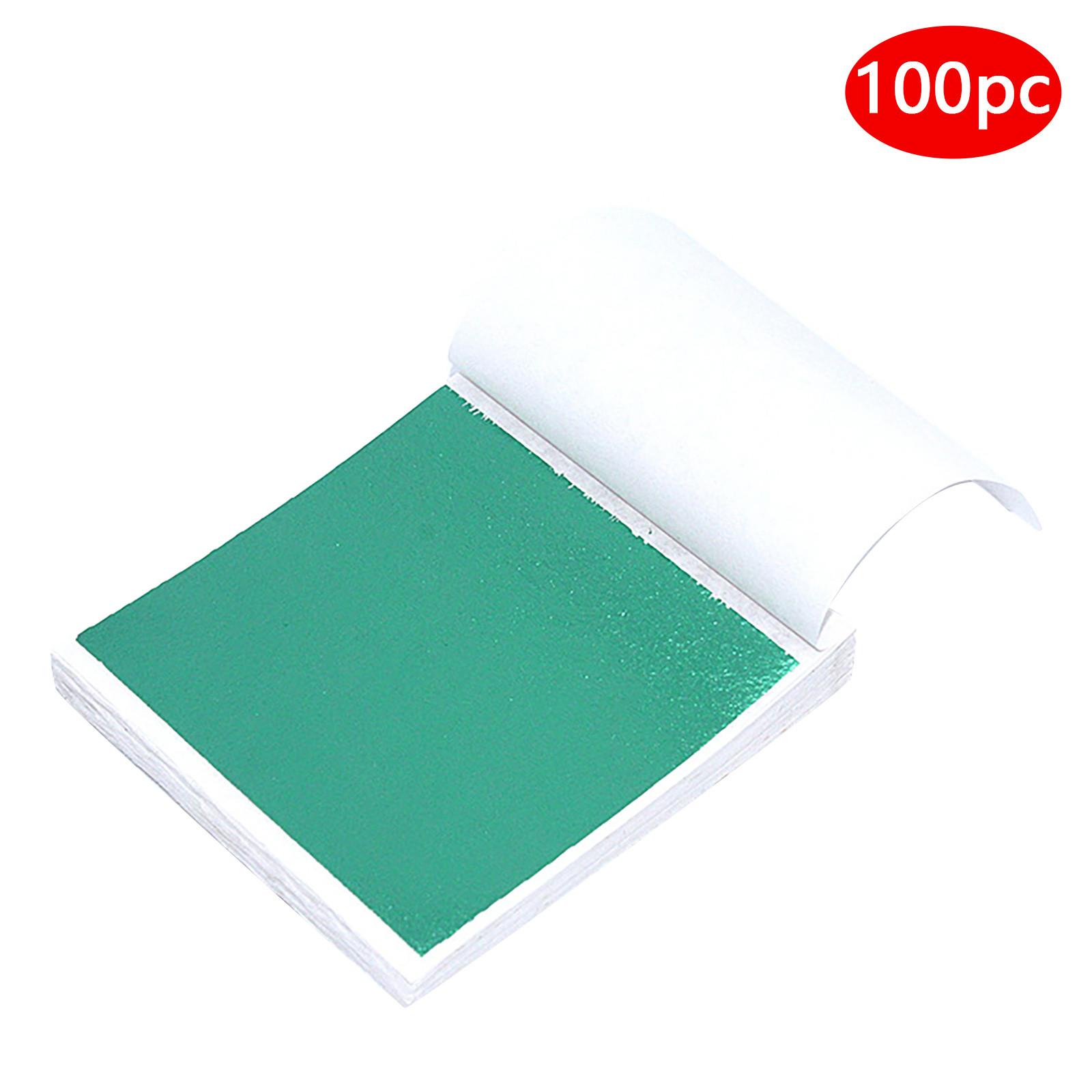 

100 листов имитация золотой фольги, бумага с листьями, позолота, сделай сам, художественная крафт-бумага, украшения для дня рождения, свадьбы, торта, десерта G разноцветный