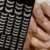 French 3D Nail Decals Stickers Stripe Line French Tips Transfer Nail Art Manicure Decoration Glitter Stickers