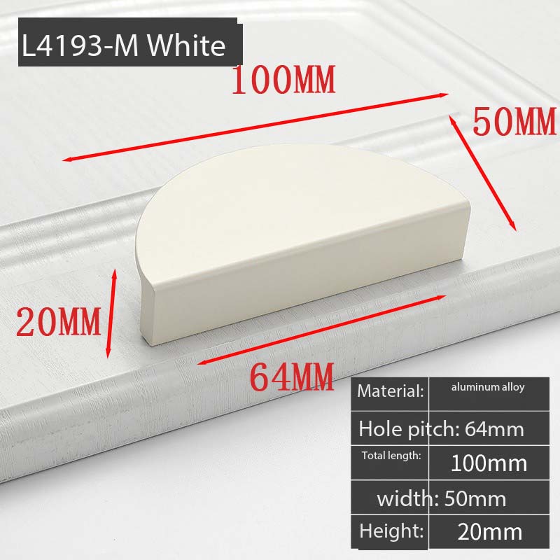 Wardrobe Door Handle Extended Champagne Color Modern Minimalist Light Luxury Sliding Drawer Cabinet Door Drawer Handle Furniture