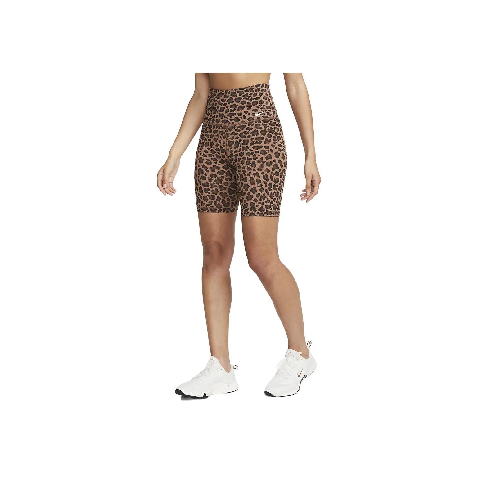 

Nike One Women s High-Waisted 7 Leopard Print Biker Shorts Archaeo Brown White For Women DX0122-256 XS