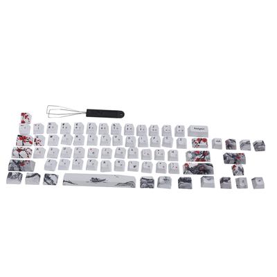 Taste PBT Sublimare pe 5 Laturi 71 Taste Capace pentru Tastatură Mecanică Optică(Engleză