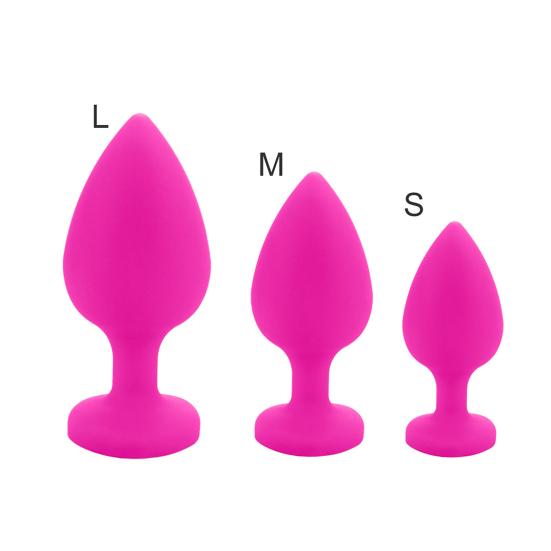 Anal Plug Smooth Full Stimulation Silicone Butt Beads Sex Toy for Bedroom