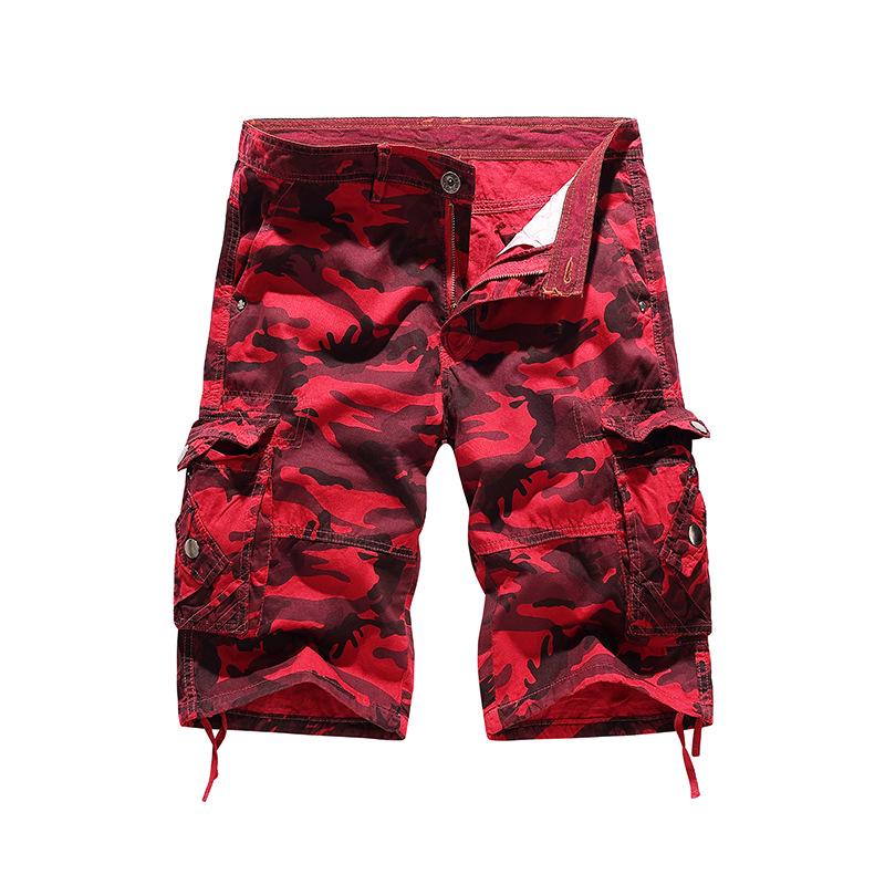 2026 Men's Mid-Length Camouflage Hip Hop Multi-Pocket Skateboard Pants