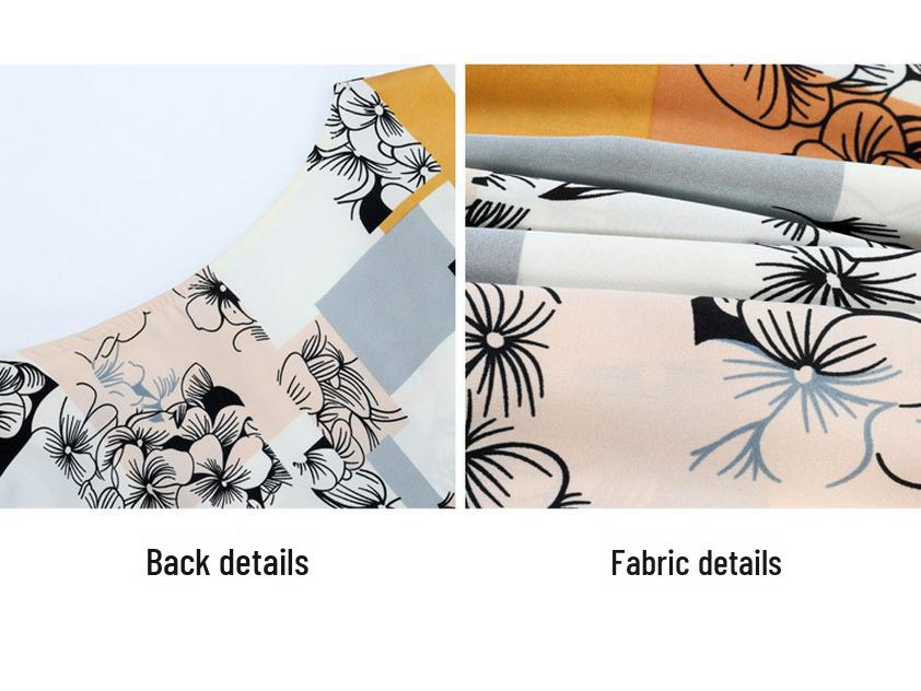 Exquisite High-End Autumn Short-Sleeve Dress for Women