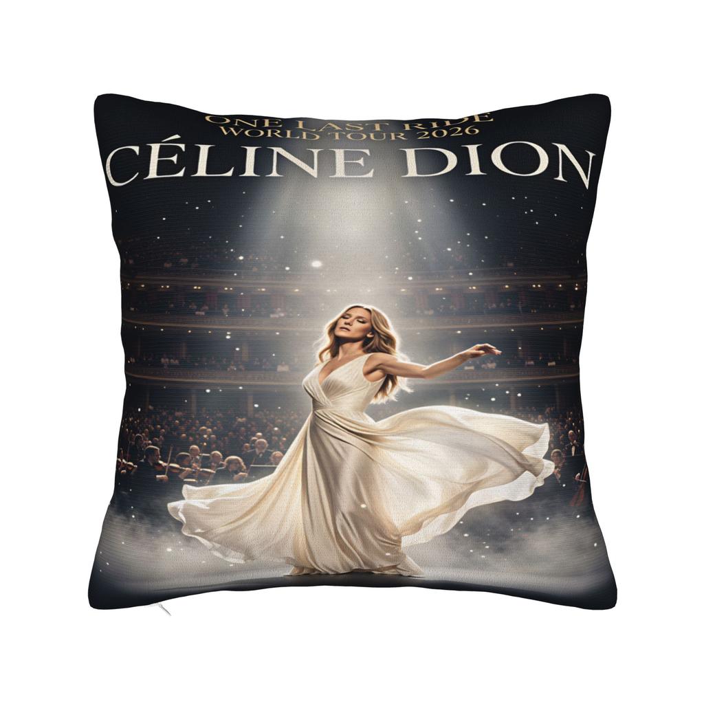 Celines Dions Paris 2026 Pillow Cover Morden Pillow Case For Couch Sofa Bedroom Graphic Cushion Cover Gift