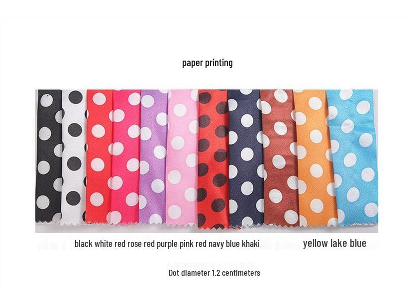Stylish Polka Dot Satin Fabric for Clothing, Lining, Ribbons, Handbags, Costumes, and Headscarves