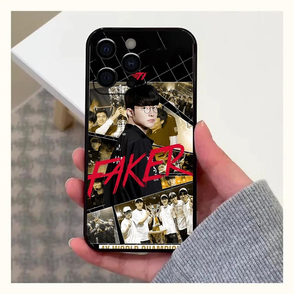 

Чехол для телефона L-LOL SK Telecom T1 Faker Для Apple iPhone 15,14,13,12,11,Pro,X,XS,Max,XR,Plus,Mini Мягкий черный корпус iPhone15pro
