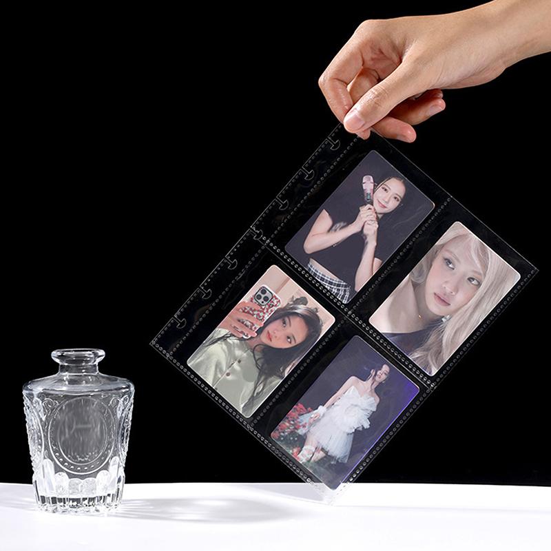 Kpop Pocard Binder 7 Girds Large Capacity Po Album Idol Cards Storage Book Transparent Binder Background Paper