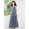 Xinfeiyu 2025 Summer Linen Blend Two-Piece Set