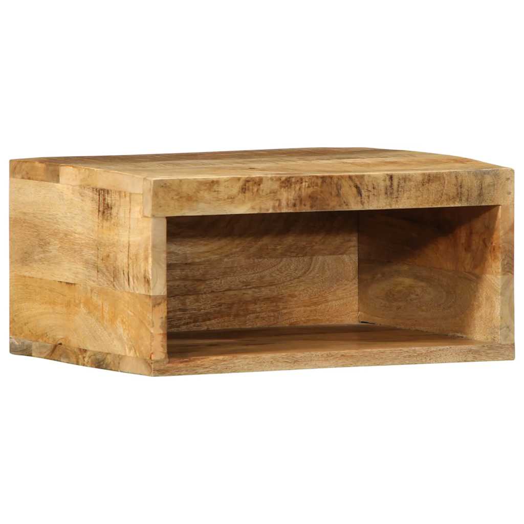 Wall Mounted TV Cabinets 2 Pcs Rough Mango Wood