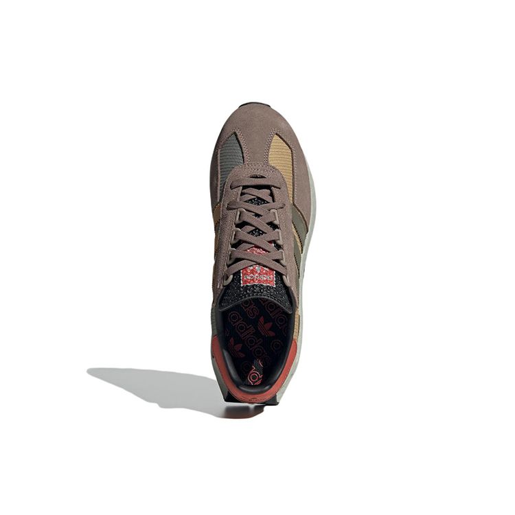 Adidas Originals Retropy E5 Fabric Slip-Resistant Durable Low-Top Sports Casual Shoes Unisex Sneakers Brown GX2169