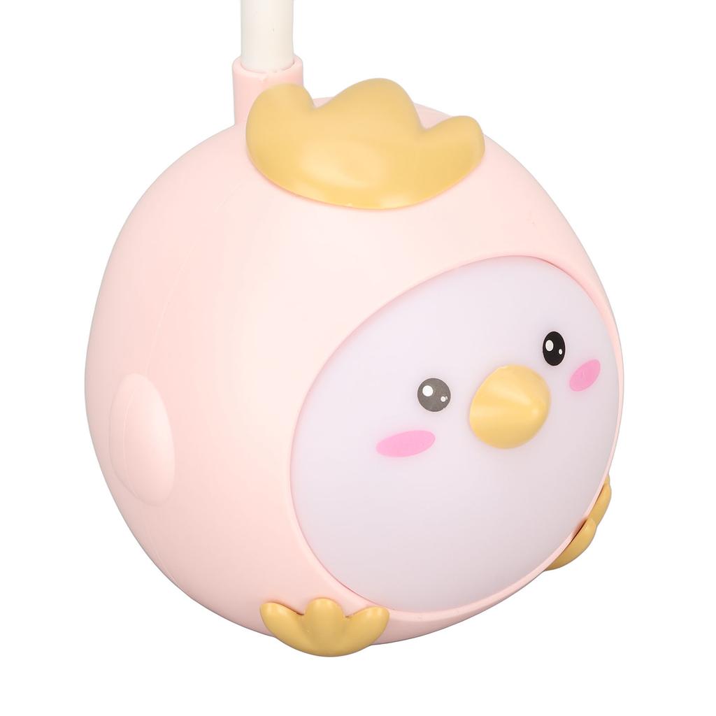 LED Desk Lamp USB Charging Eye   Flexible Color Night Light with Cute Chicken Base