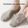 Men's Ultra-Thin Ice Silk Invisible Socks - Breathable, Sweat-Wicking, Non-Slip Heel