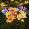 LED Simulated Lawn Decoration Light Solar Powered Flower Landscape Light  For Women