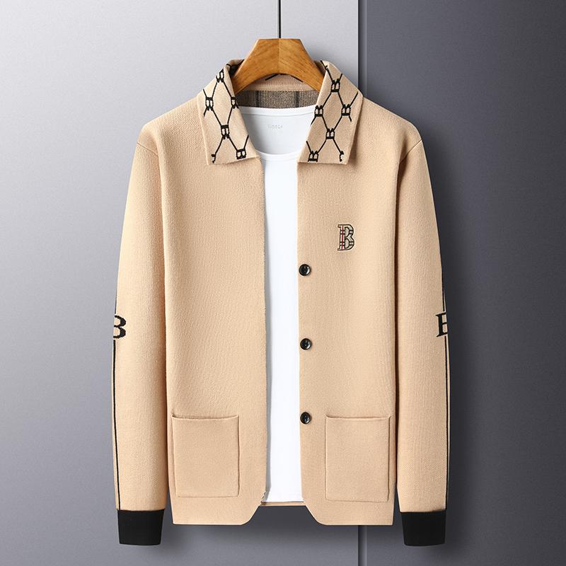 Luxury Quality Men`s Knitted Cardigan Pocket
