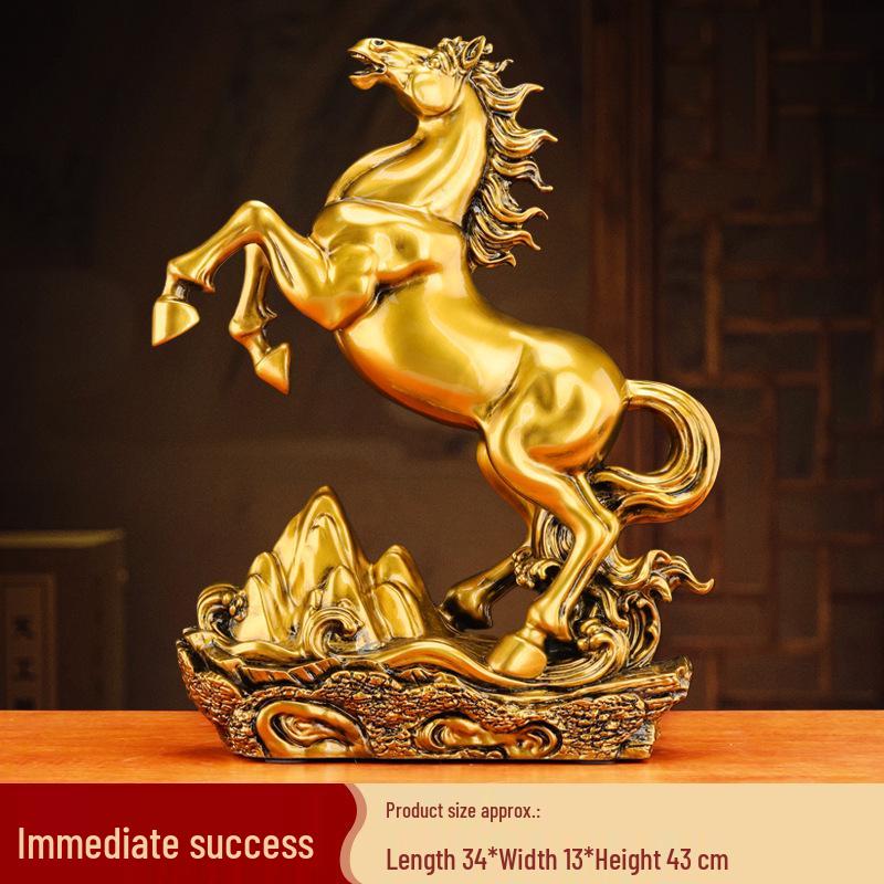 Zodiac Horse Figurine: Symbol of Success for Home or Office Décor.