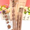 1Set Capybara Cartoon Kawaii Hb Wooden Lead Pencils With Ruler Cute Student Stationery Office Supplies Children'S Day Gifts