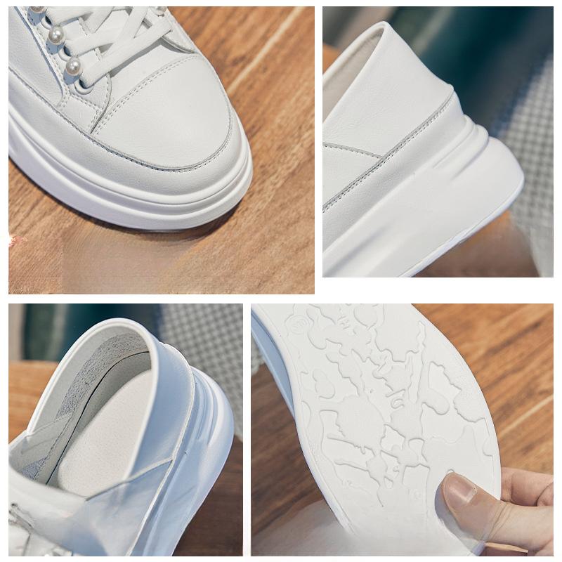New Thick-soled Height-increasing Shoes for Women A Pair of Casual Shoes with A Sponge Sole