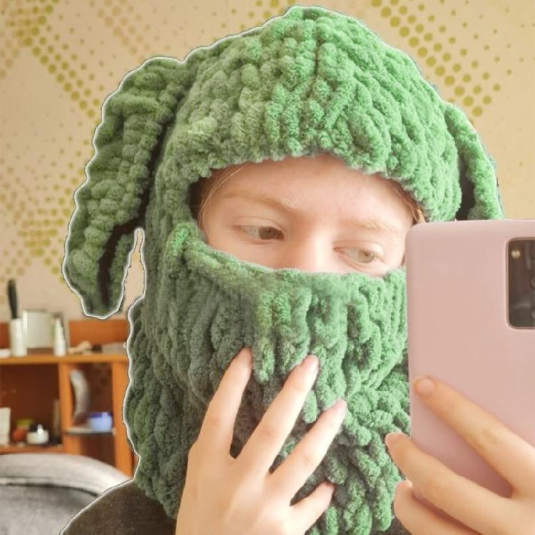 Women Knitted Caps Cosplay Party Hat Anti-Static Winter Hat Sport Skiing Hats