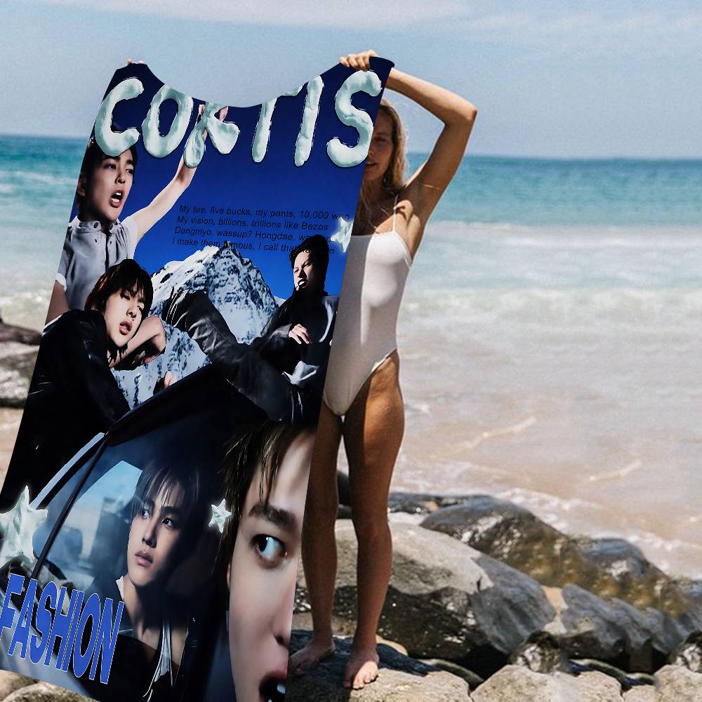 Kpop Music C-CORTIS Microfiber Blanket Quick Drying Beach Towels Oversized Printing Super Absorbent Pool Towel Blanket