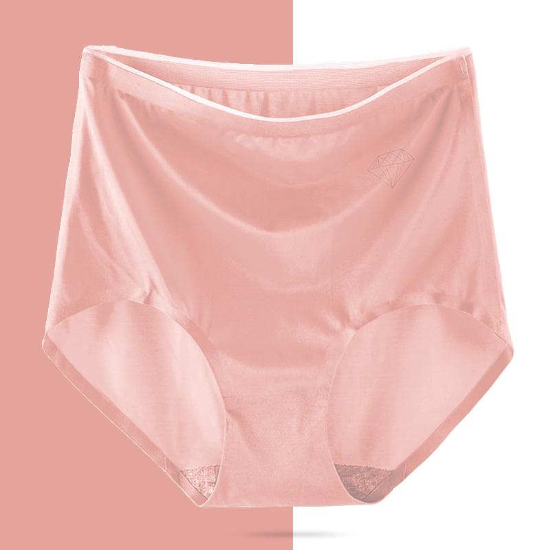 Choosemuc High-Waist Ice Silk Panties - 3-in-1 Tummy Control & Butt Lift Seamless Underwear For Women