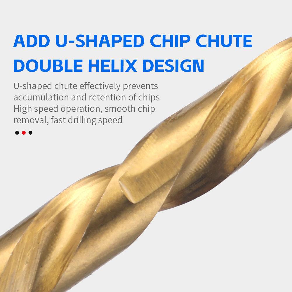 11 bucăți extractor de șuruburi și set de burghie pentru mâna stângă incluse 5 bucăți extractor de șuruburi, 5 bucăți HSS