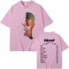 Rapper Frank Fashion Vintage Graphic T-shirts Men Women Ocean Hip Hop Trend T Shirts Blond Oversized T-shirt Man Cotton Tshirt