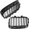 BMW 3 E36 91-96 grilles between the headlights (kidneys) left + right set BLACK GLOSSY DOUBLE BAR