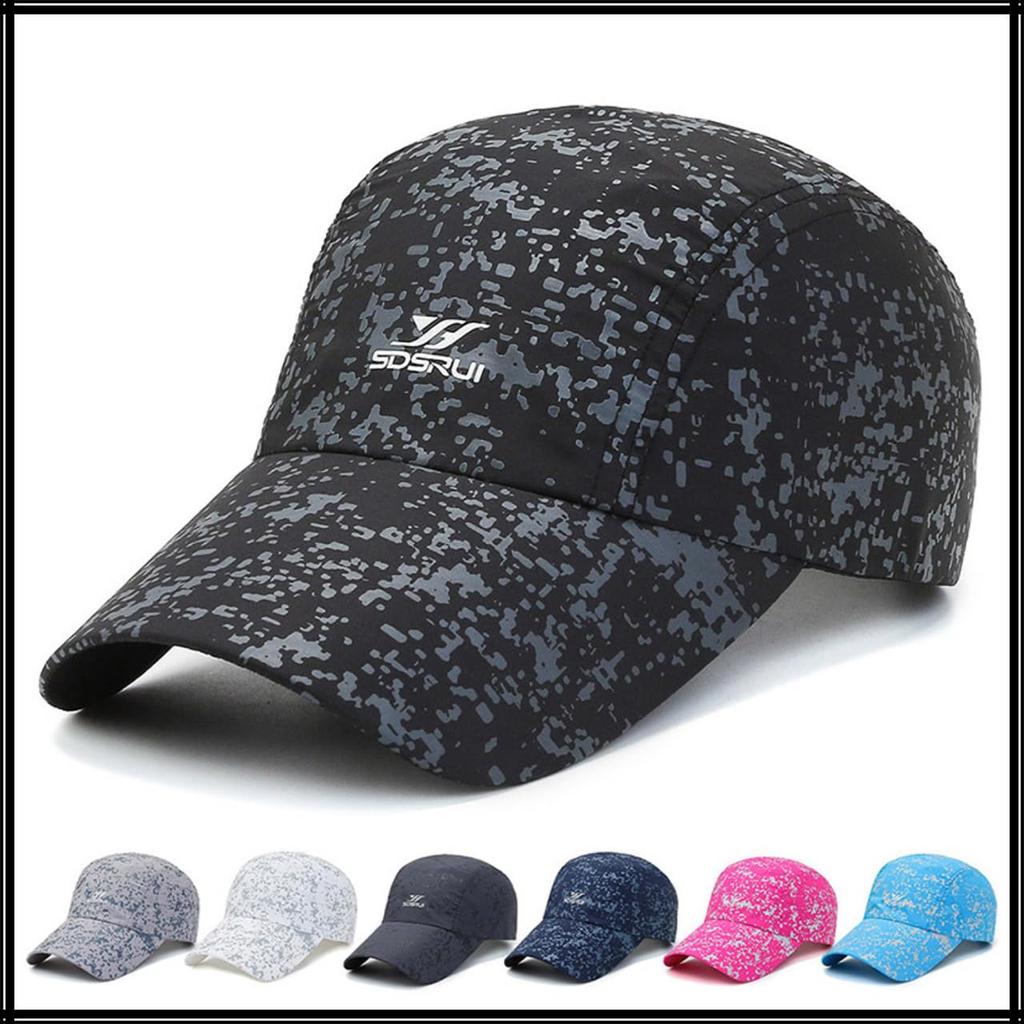 Baseball UV CZA406 [White Fang] Hat, Cap, Cap, Quick-Drying, Breathable, Protection, Outdoor, Leisure, Men's, Women's, (Black)