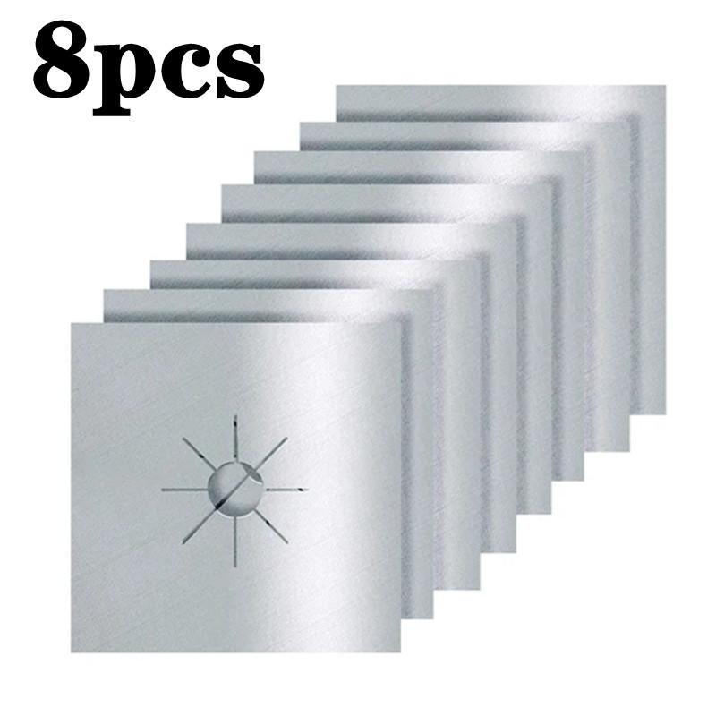 2/4/8pcs Gas Stove Protectors Cooker Cover Liner Clean Mat Pad Gas Stove Stovetop Protector for Kitchen Cookware Accessories