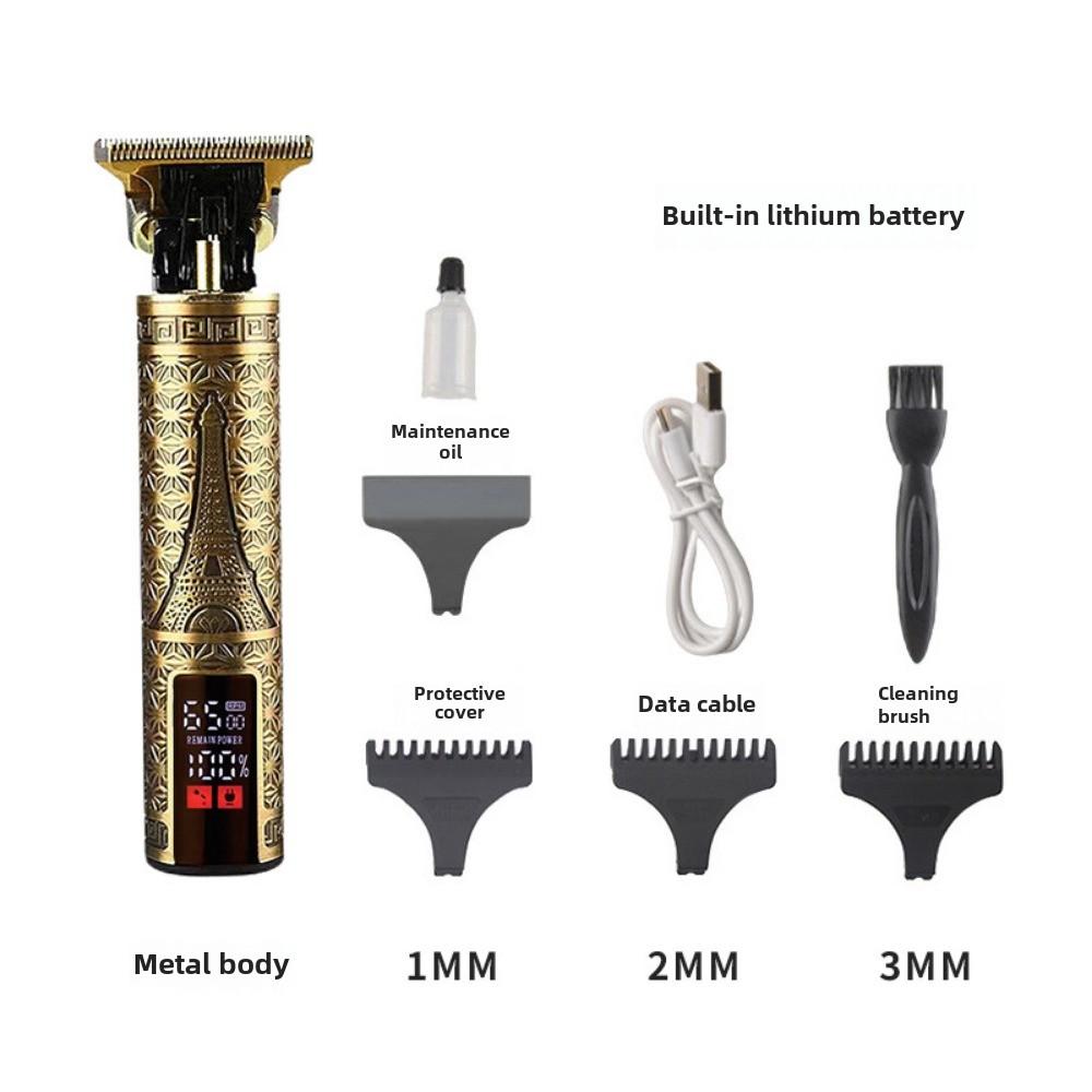 Dedicated To Digital Display Haircut Large-screen Faucet Haircut LCD Display Electric Push-cut Hair Artifact