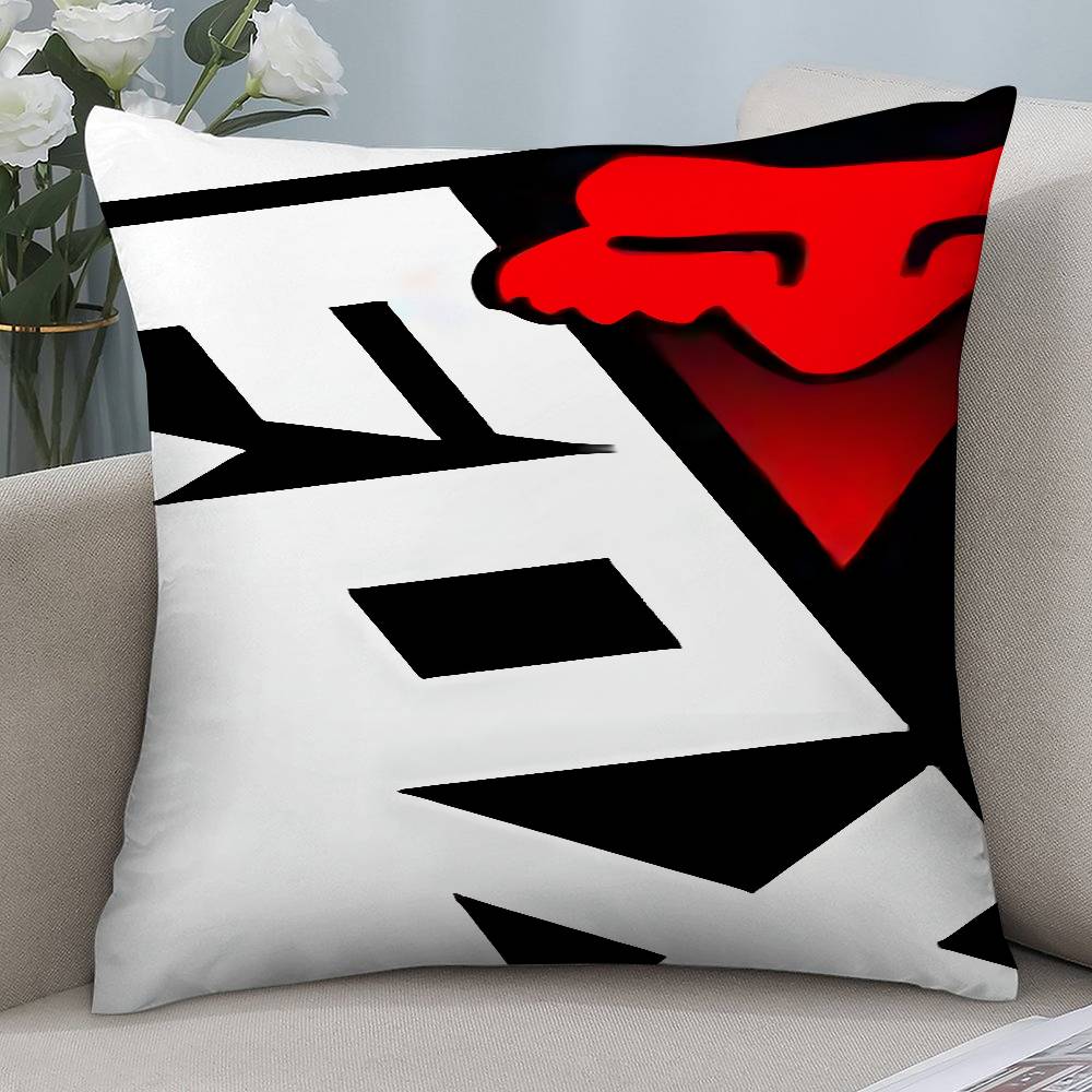 Cool Racing F-Foxes Pillow Case Short Plush Double-sided Print Square Throw Pillow Covers Sofa Home Cushion Decor