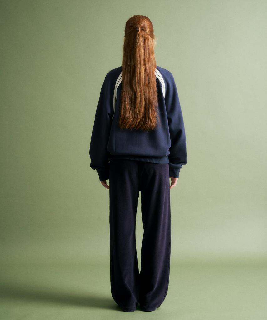 Seteo (W) Roton Velour Track Pants Navy