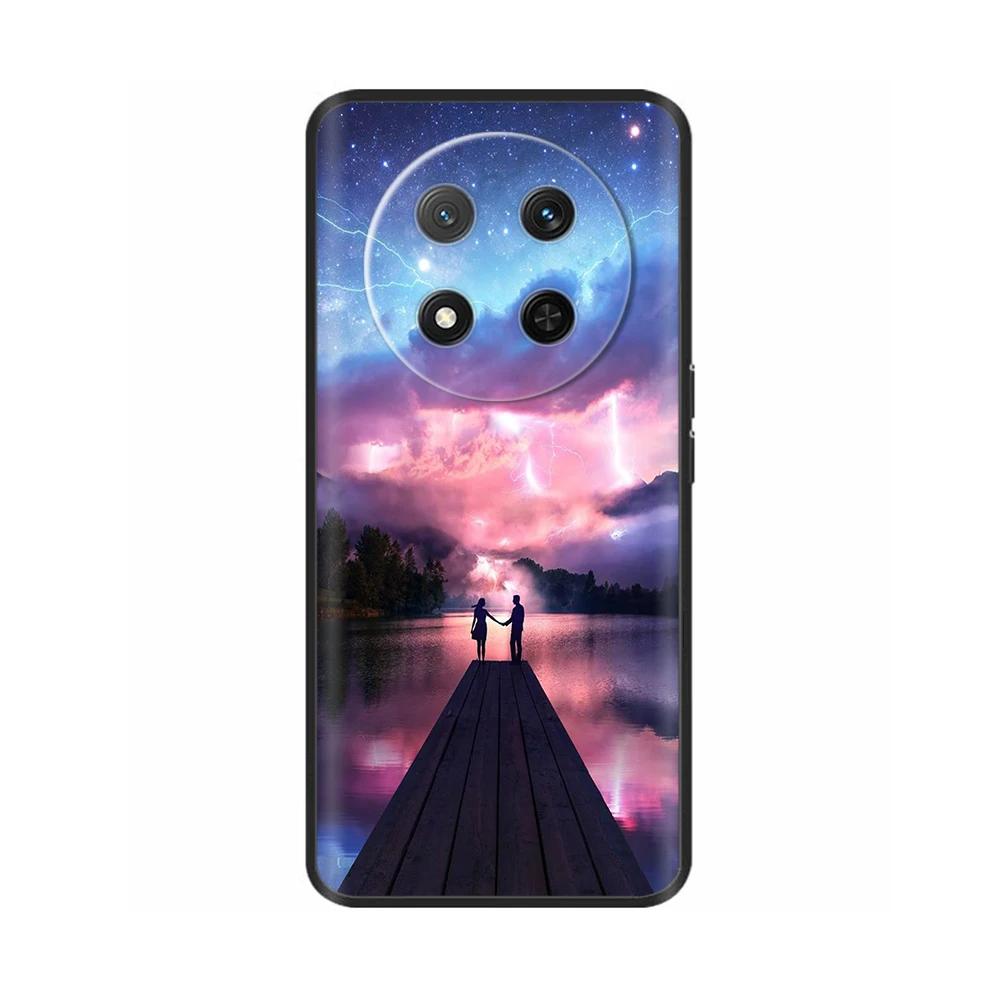Soft Silicone Cover For Huawei Honor Magic7 Lite 5G Case Ginkgo Printed Phone Back Case On For Honor Magic7 Pro Magic 7 Fundas