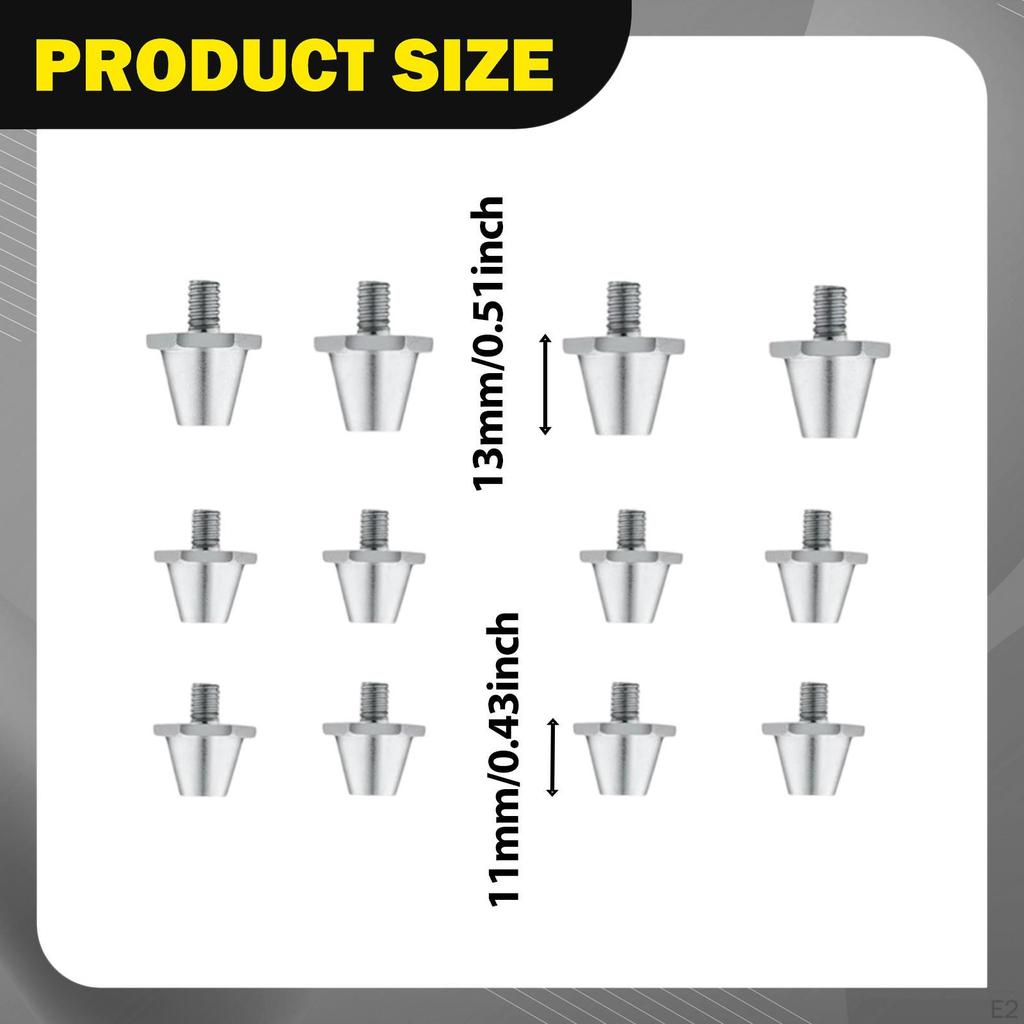 12 Stück Fußballschuh Stollen Schuhspikes 11mm 13mm Stabile Einschraubbare Anti-Rutsch Zubehörteile