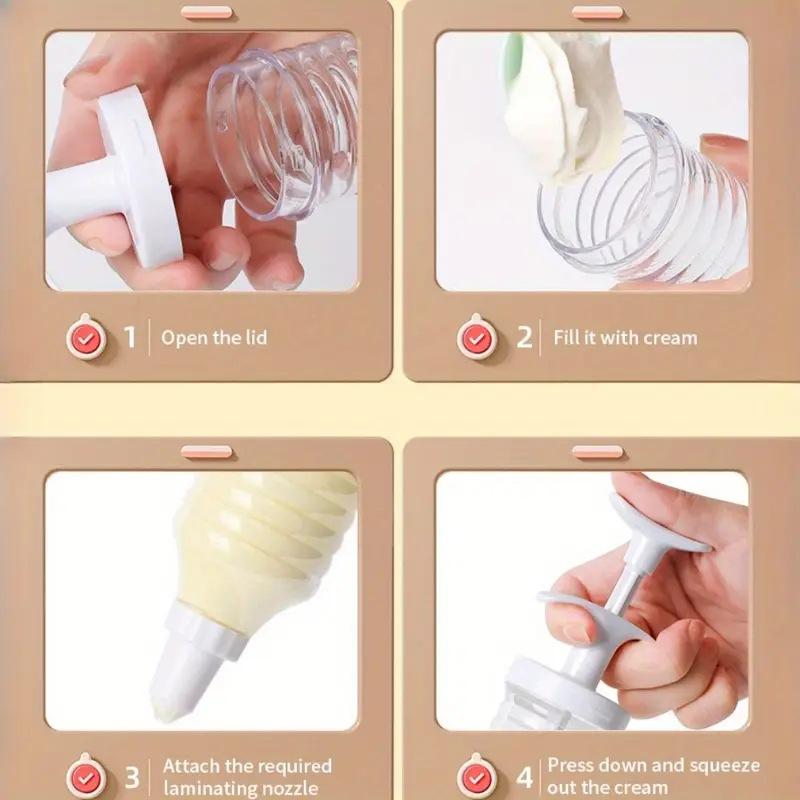 8 Nozzles Cake Decorating Gun Multi-Purpose Icing Sugar Frosting Tool with Tips Buttercream Cookie Cupcake Pastry