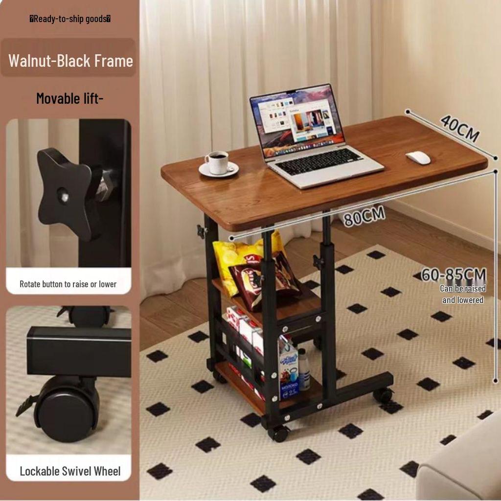 Adjustable Portable Bedside Desk: Movable Study Table for Dorms