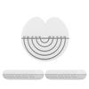 100Pcs Hair Heat Shield Guards with Scale Single Hole PVC Clear Fusion Glue Protector Hair Extension Tools for Hair