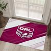Queensland Maroons Design Crystal Velvet Carpet Cozy Non?Slip Printed Rug For Bedroom Living Room Entrance