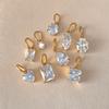 eManco Stainless Steel Geometry Pendants Charms Zircon For DIY Jewelry Necklace Making Bracelet Findings Crafts Earrings