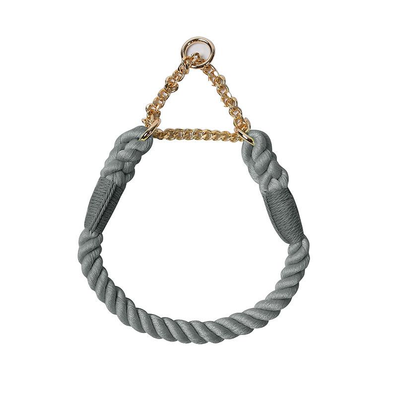 Buntes Hundeleinen- und Halsbandset aus Baumwolle für mittelgroße und große Hunde