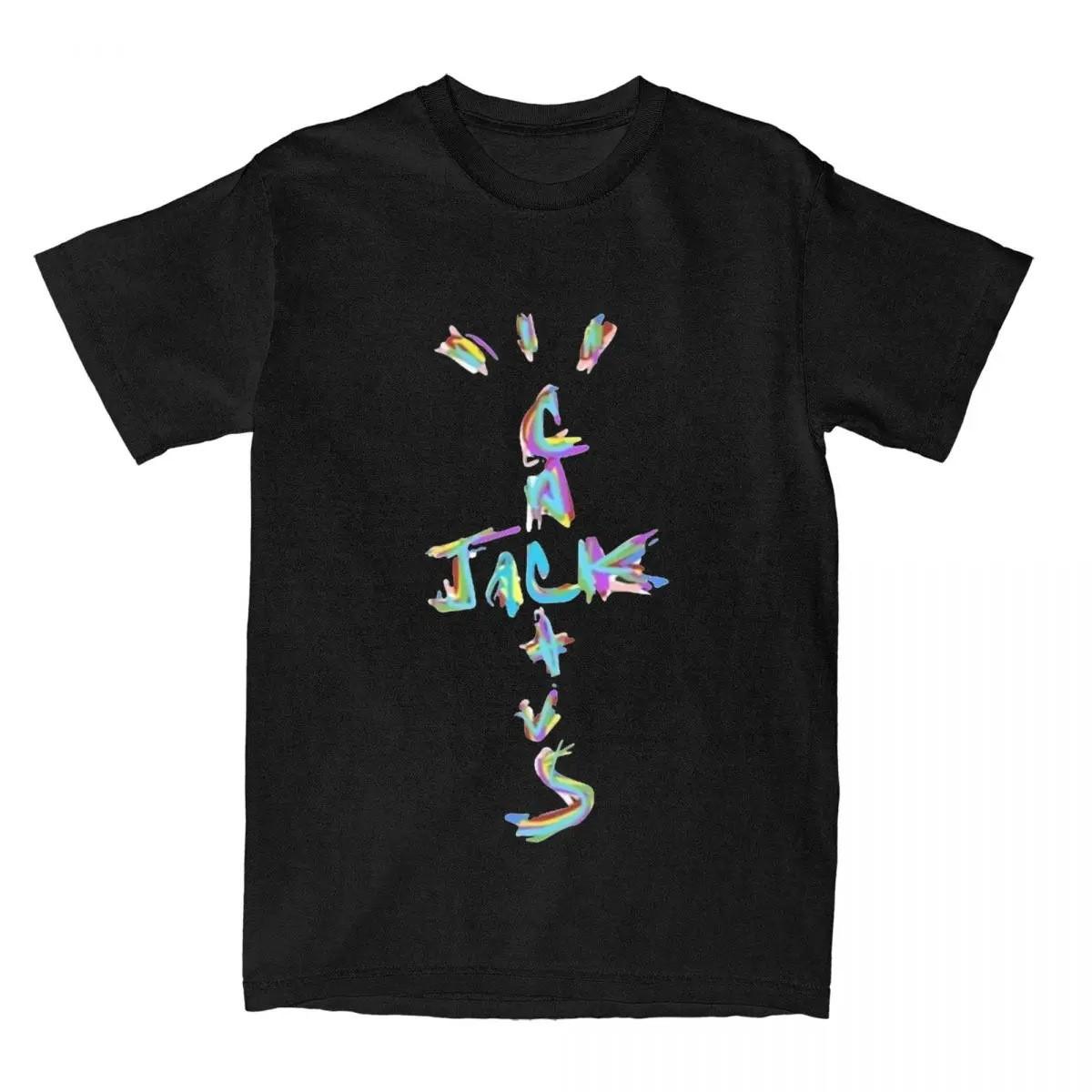 

Футболка Cactus Jack Travis Scott Мужская Женская Хип-Хоп Рэпер Женская Летняя Y2k Топы Одежда Хлопок Мода Мужская Уличная Одежда Футболка M