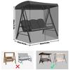Mosquito net  Portable Swing cover With zipper waterproof   canopy Foldable Polyester mesh for swing chairs hammocks Pavilion