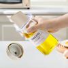 Oil Spray Bottle 450ml Glass Cooking Oil Dispensers Non Stick Oil Kitchen Pour Oil Container Automatic Opening And Closing Oiler