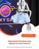 Claw Crane Machine, Medium-Sized Arcade Game Machine with Light & Sound, Adjustable Steel Claws, Precise Toy Candy Grabber Prize Dispenser Vending