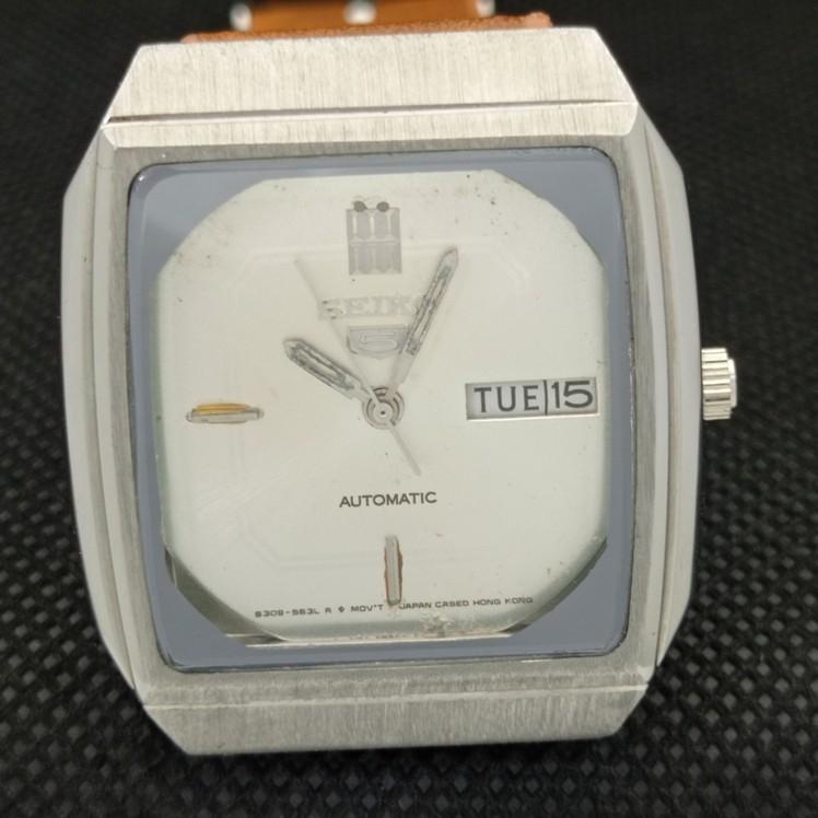 Gebrauchte Vintage Seiko 5 Automatik 6309A Japanische Herrenuhr mit originalem Zifferblatt a415739-2
