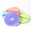 Gentle exfoliating silicone body scrub bath brush Exfoliates and deeply cleanses the skin. The ergonomic handle of the bath brus