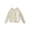 Hooded down jacket women's casual warm duck down ribs jacket medium and long Japanese and Korean casual