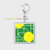 Classic Sports I Love Tennis Keychains for Accessories Bag Hobby Bike Car Keyrings Jewelry Friends Father Boyfriends Gifts