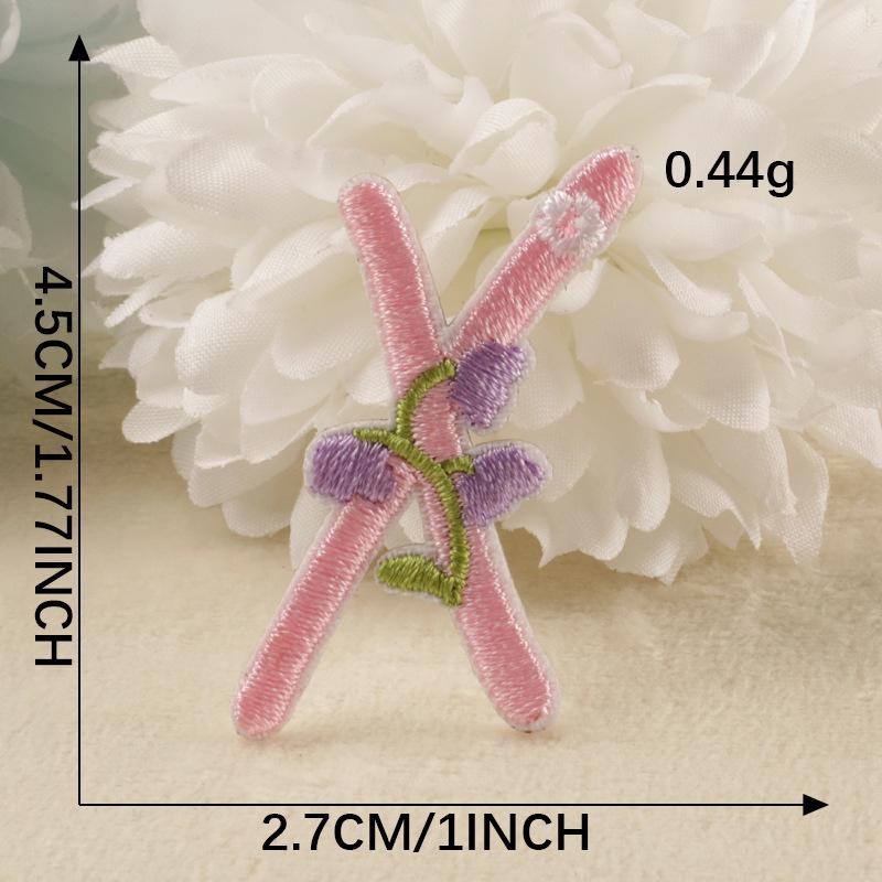 Self-Adhesive Embroidered Patches for Clothing, Shoes, Hats & Bags - Original 26 English Letters